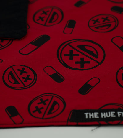 The Hue Hankie - Happy Pills Red (B Grade*)