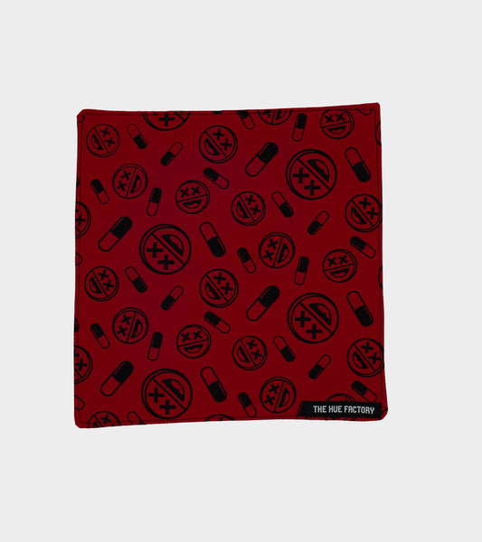 The Hue Hankie - Happy Pills Red (B Grade*)