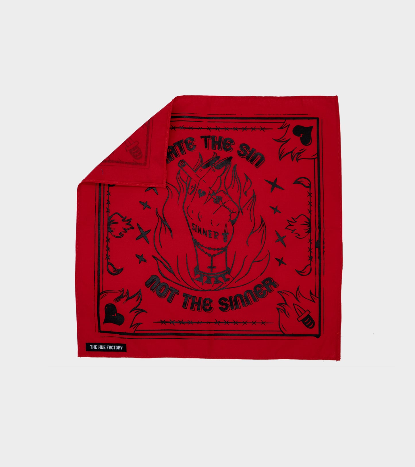 The Hue Hankie XL -Sinner Red (B Grade*)