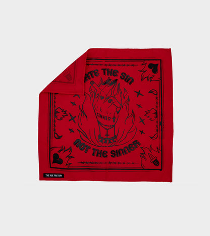 The Hue Hankie XL -Sinner Red (B Grade*)