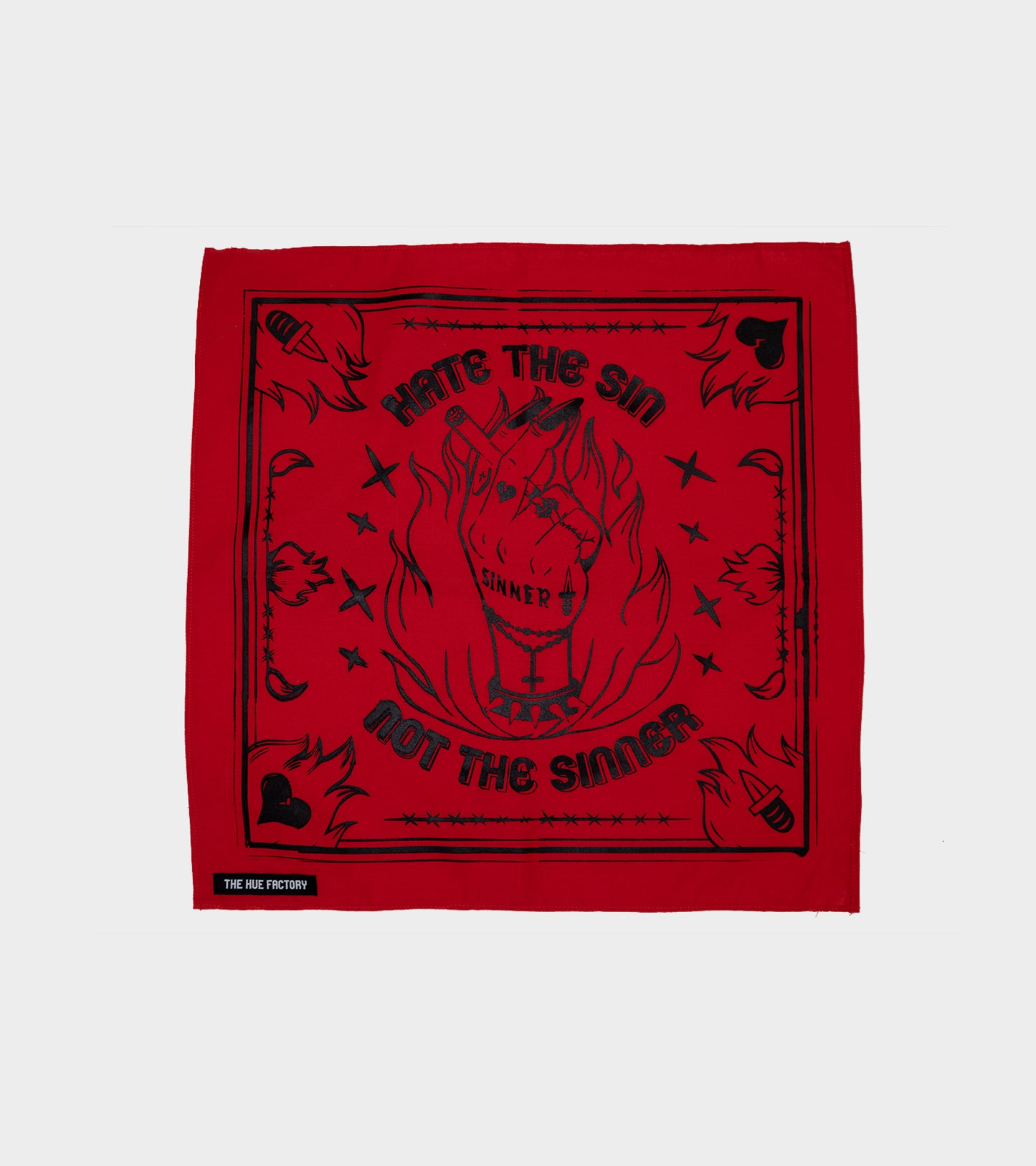 The Hue Hankie XL -Sinner Red (B Grade*)