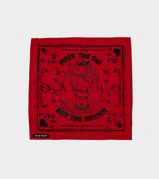 The Hue Hankie XL -Sinner Red (B Grade*)