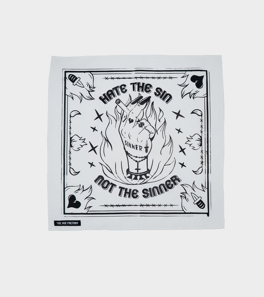 The Hue Hankie XL - Sinner White (B Grade*)