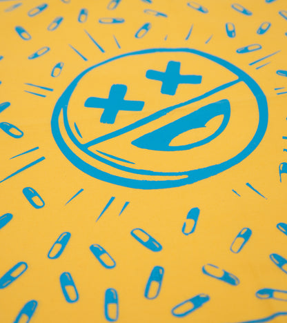 The Hue Hankie XL - Happy Pills Yellow/Blue (B Grade)