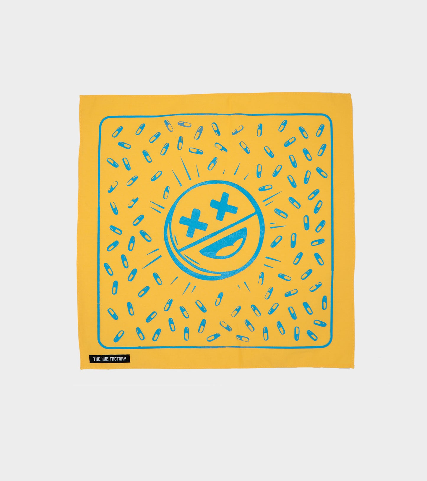 The Hue Hankie XL - Happy Pills Yellow/Blue (B Grade)