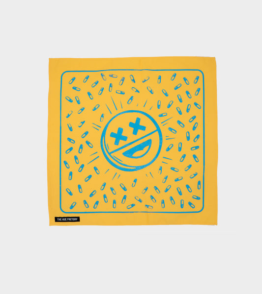 The Hue Hankie XL - Happy Pills Yellow/Blue (B Grade)