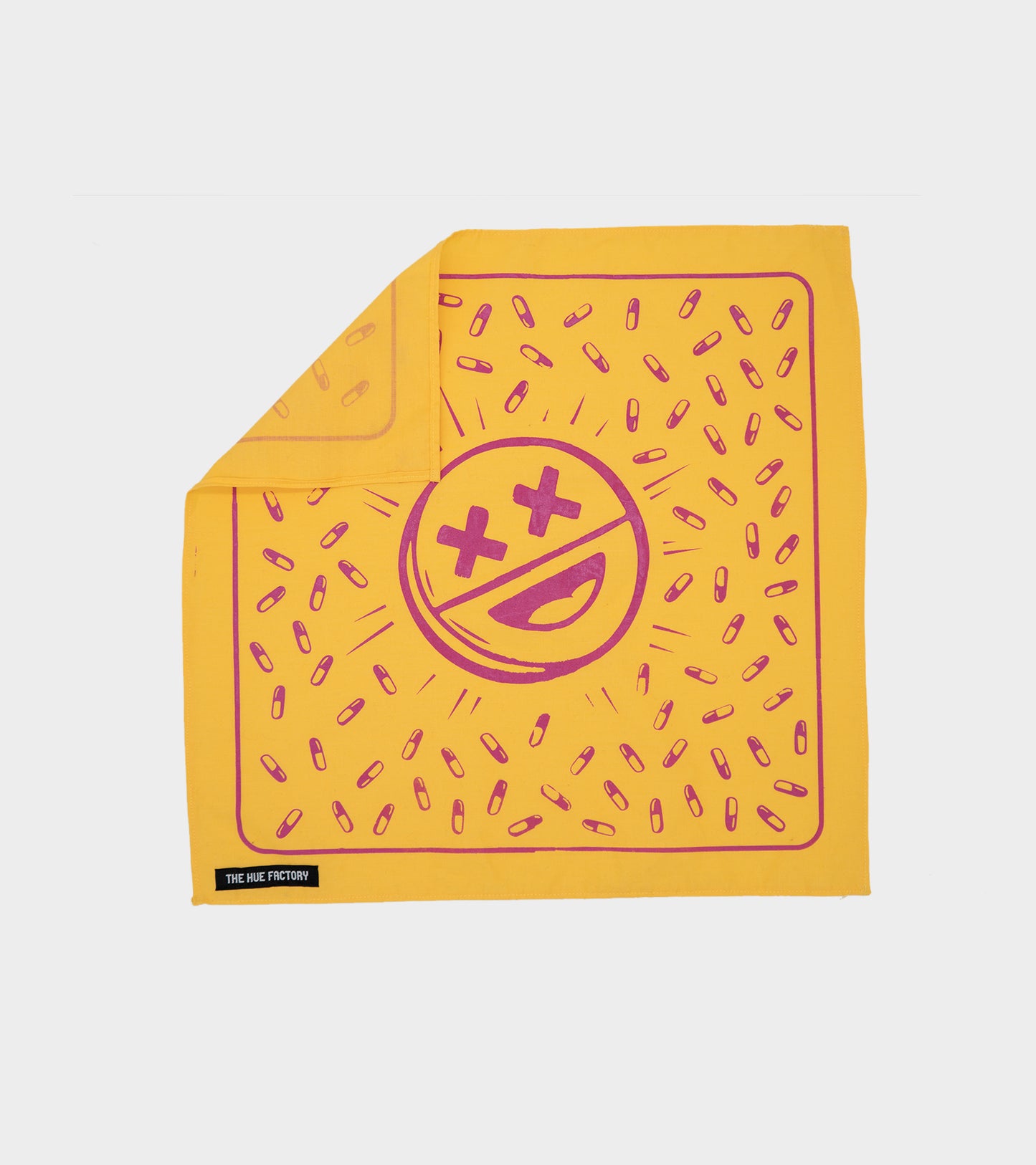The Hue Hankie XL - Happy Pills Yellow/Pink (B Grade*)