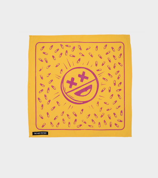 The Hue Hankie XL - Happy Pills Yellow/Pink (B Grade*)