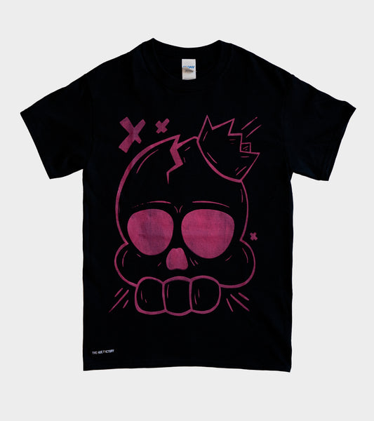 The Tee Shirt - Skull king Black/Hot Pink (B Grade*)