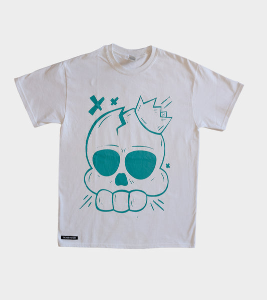 The Tee Shirt - Skull King White/Blue (B Grade*)