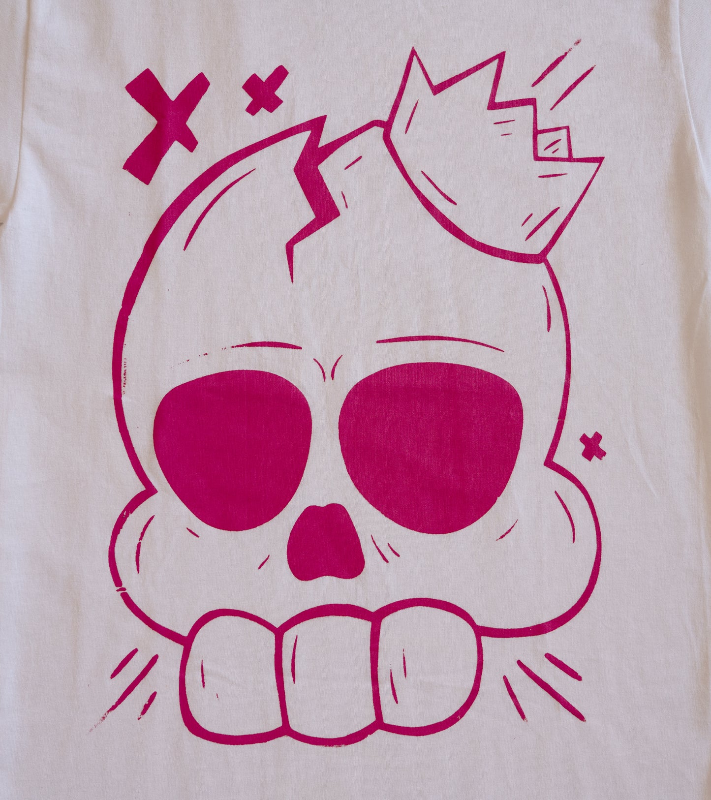 The Tee Shirt - Skull King White/Pink (B Grade*)